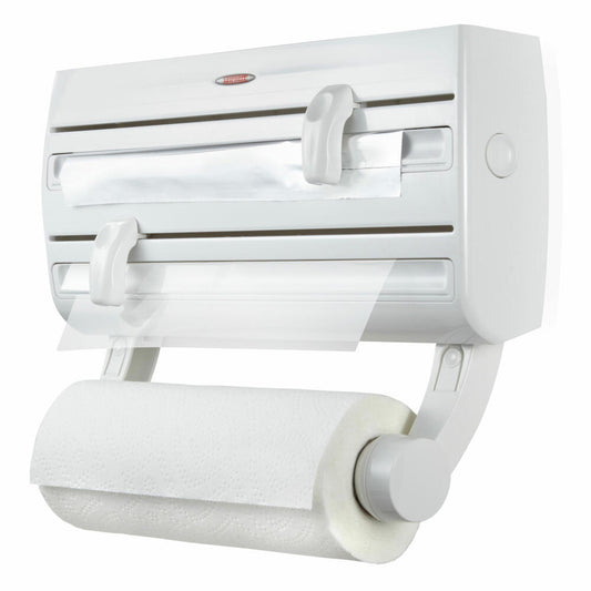Leifheit Wandrollenhalter Parat F2, Küchenrollenhalter für Alufolie und Frischhaltefolie, 19,3 cm, 25771