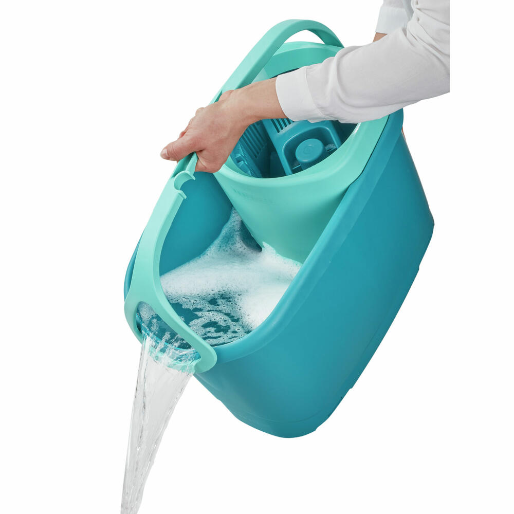 Leifheit Reinigungs-Set Clean Twist M Ergo micro duo, mit 1 L Kraftreiniger, 87024