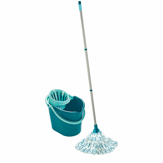 Leifheit Reinigungs-Set Mop Classic, Wischmopp mit Eimer, 56796