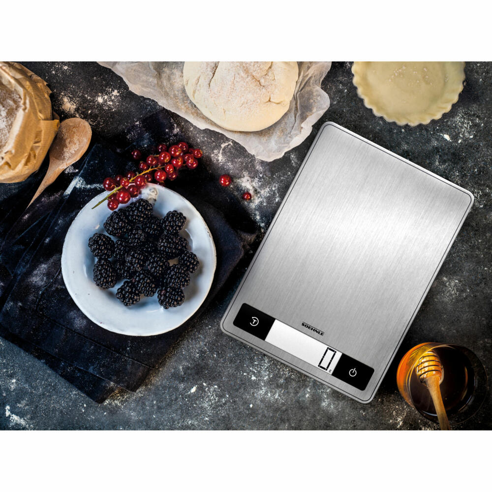 Soehnle Kitchen Scale Digital Page Profi 200, Kitchen Scale, LCD Display, Silver, 61509