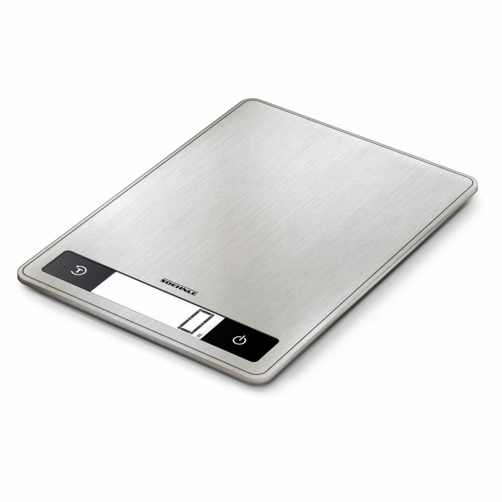 Soehnle Kitchen Scale Digital Page Profi 200, Kitchen Scale, LCD Display, Silver, 61509