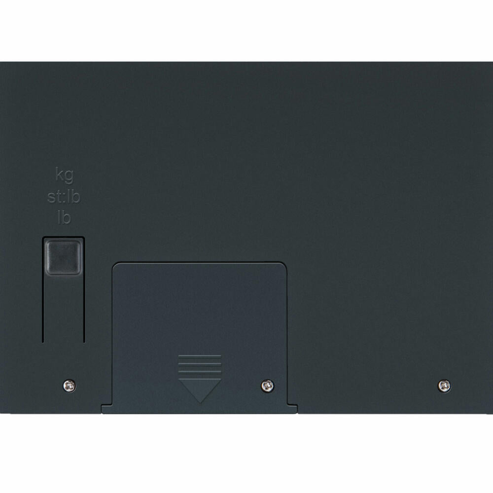 Soehnle Personenwaage Digital Style Sense Compact 300, Körperwaage, Sicherheitsglas, LCD-Display, Silber, 63852