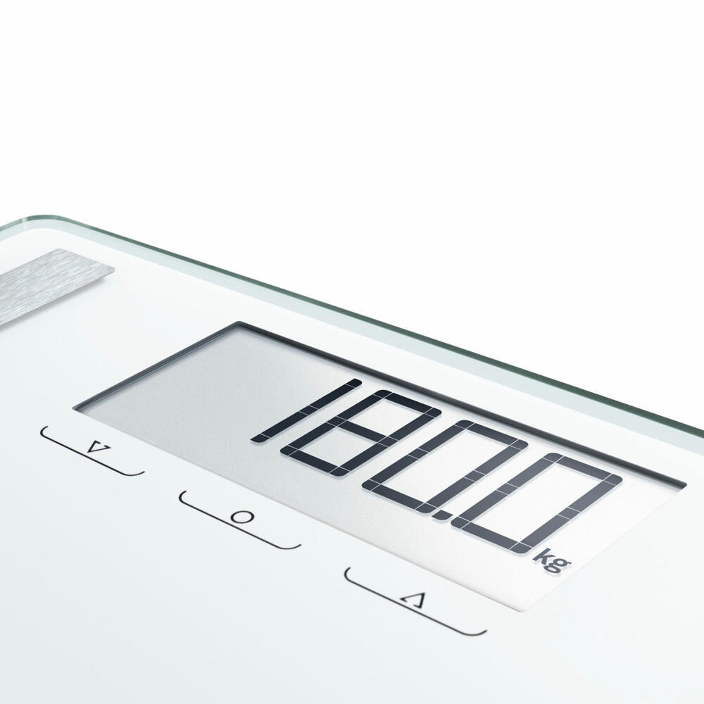 Soehnle Personal Scale Analysis Shape Sense Control 200, Body Scale, Safety Glass, LCD Display, Silver, 63858