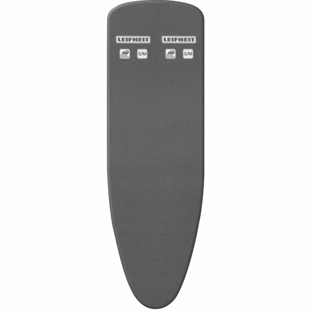 Leifheit Bügeltischbezug Thermo Reflect S/M Black, reflektierender Bügelbezug, 71679