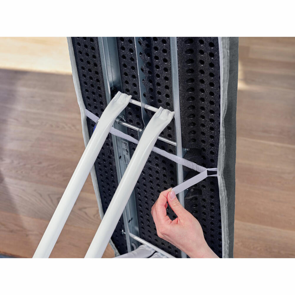 Leifheit Bügeltischbezug Thermo Reflect S/M Black, reflektierender Bügelbezug, 71679