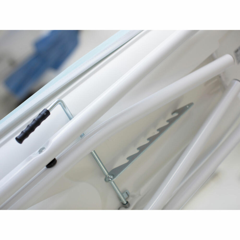 Leifheit Bügeltisch Air Active Express M weiß, Bügelbrett, Stahl, Kunststoff, Silikon, Blau, Weiß, 118 x 38 cm, 76141
