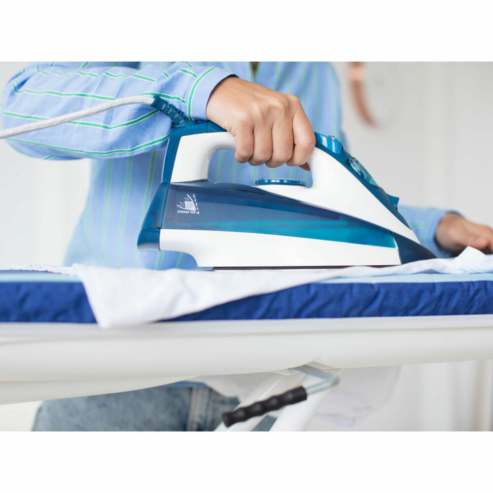 Leifheit Bügeltisch Air Active M, Bügelbrett, Aktiv-Bügeltisch, Höhenverstellbar, 118 x 38 cm, 76145