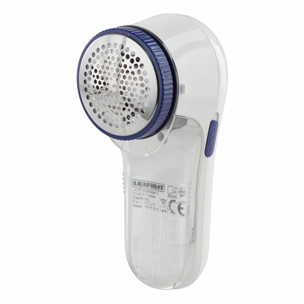 Leifheit Fusselrasierer, Fusselentferner, Fusselbürste, Edelstahl, Kunststoff, Blau, Weiß, 80029