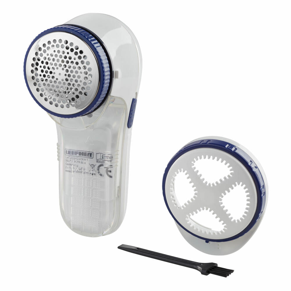 Leifheit Fusselrasierer, Fusselentferner, Fusselbürste, Edelstahl, Kunststoff, Blau, Weiß, 80029