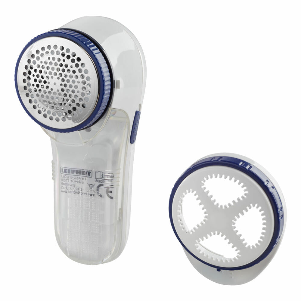 Leifheit Fusselrasierer, Fusselentferner, Fusselbürste, Edelstahl, Kunststoff, Blau, Weiß, 80029