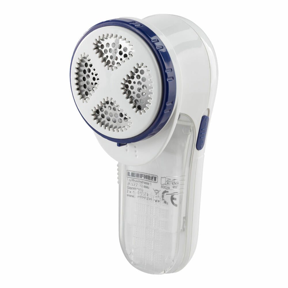 Leifheit Fusselrasierer, Fusselentferner, Fusselbürste, Edelstahl, Kunststoff, Blau, Weiß, 80029