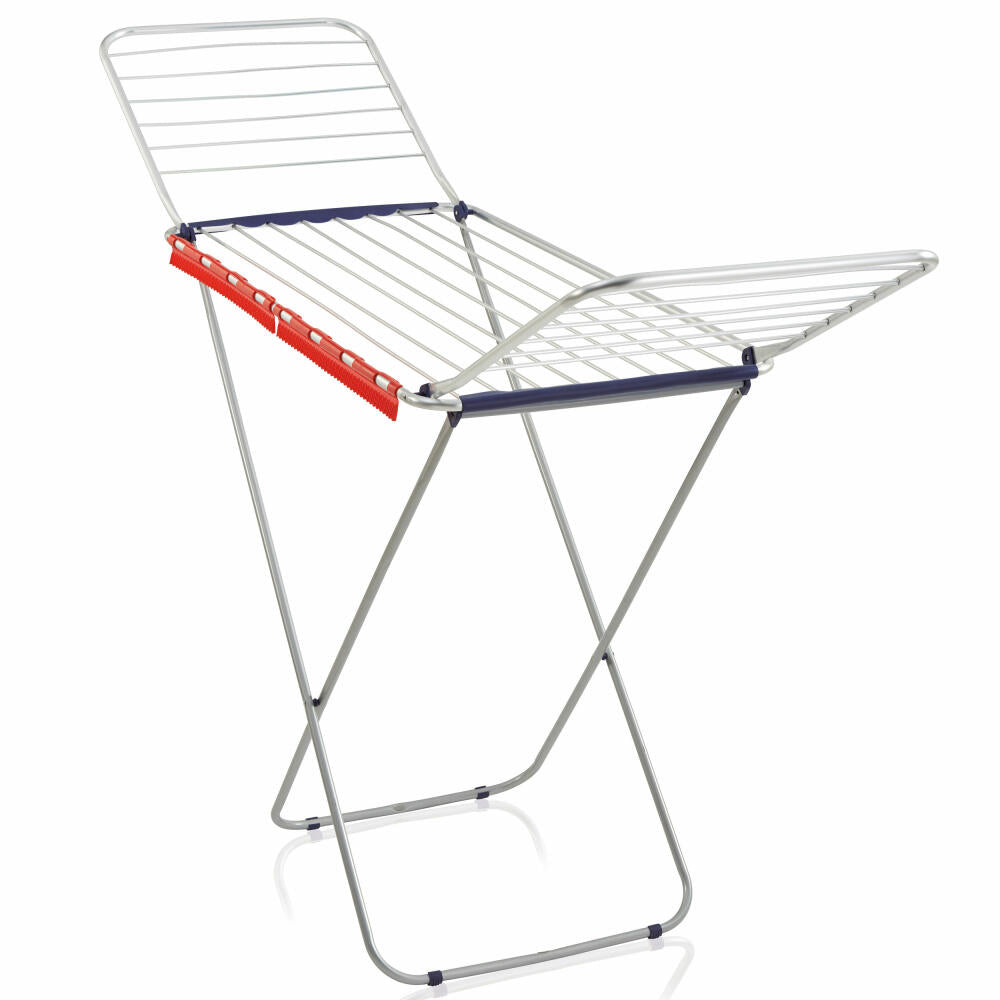 Leifheit Standtrockner Classic Siena 200 Easy Aluminium, Flügeltrockner, Flügelhöhe 118 cm, Aluminium, 81158