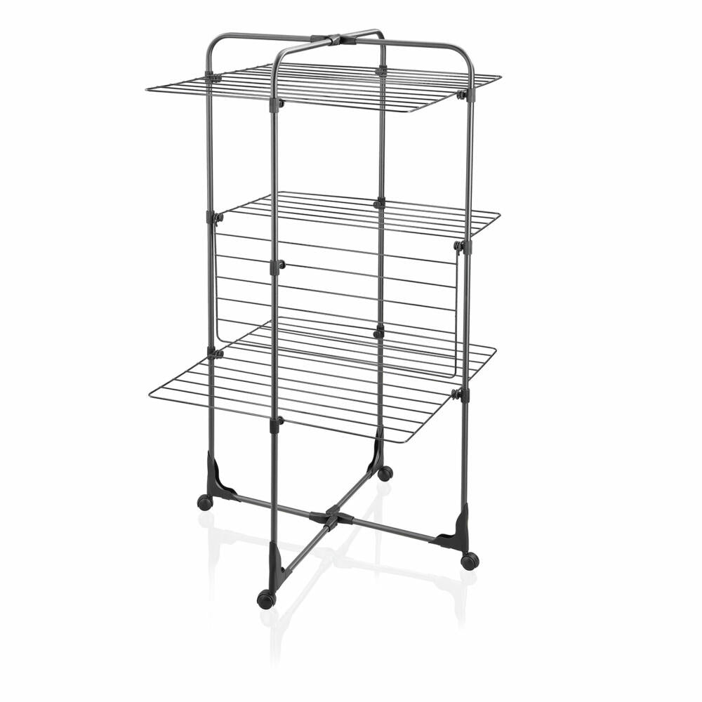 Leifheit Turmtrockner Classic Tower 270 Black, Trockenständer, Wäschetrockner, 81470