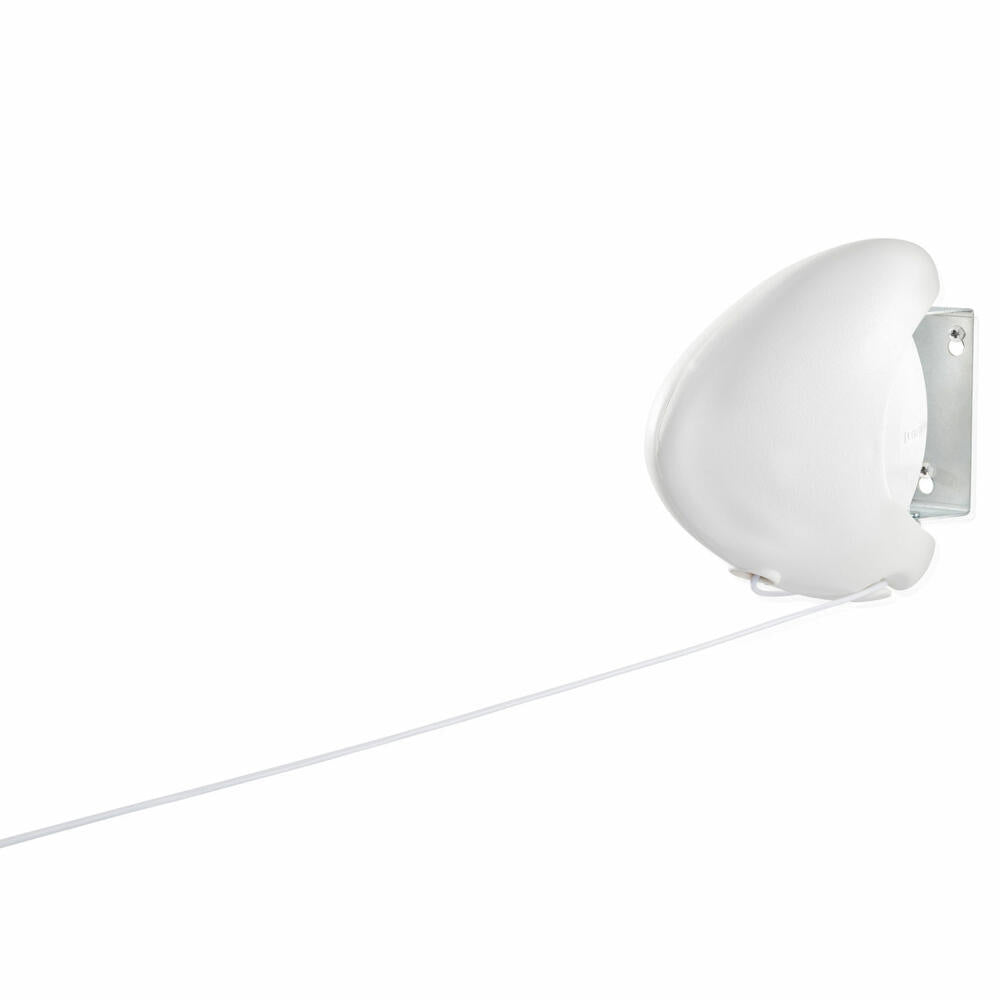 Leifheit Wandtrockner Rollfix Single 80 Longline, Wäschetrockner, Hängetrockner, Kunststoff, Stahl, Weiß, 83106