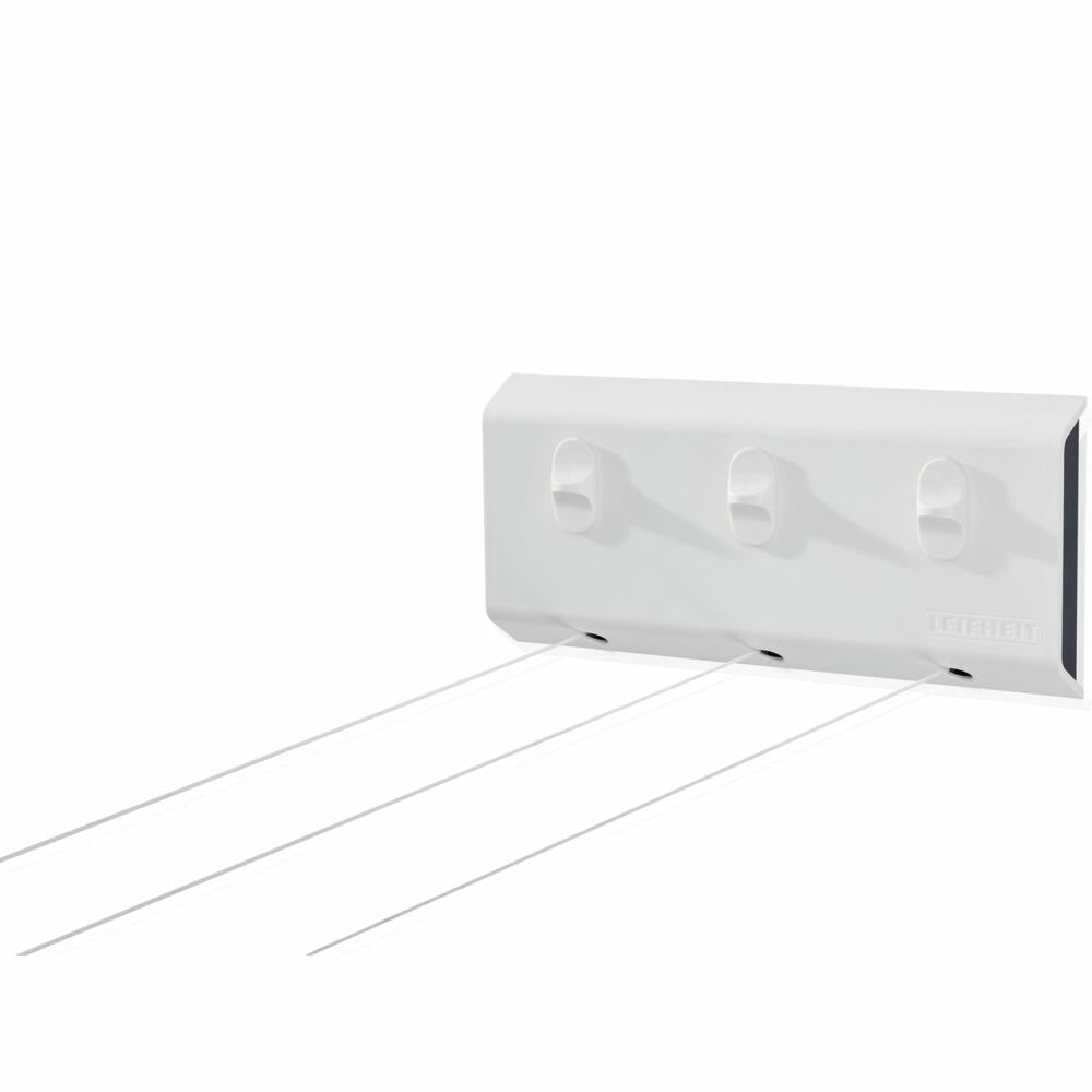 Leifheit Wandtrockner Rollfix 150 Triple Longline, Wäschetrockner, Hängetrockner, Kunststoff, Polyester, Weiß, 83107