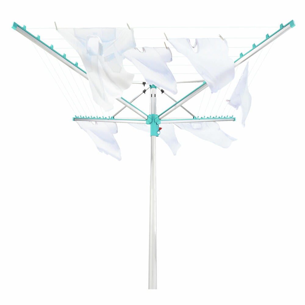 Leifheit Wäscheschirm LINOMATIC V 400, Wäschespinne, Wäschetrockner, Wäscheständer, 85210