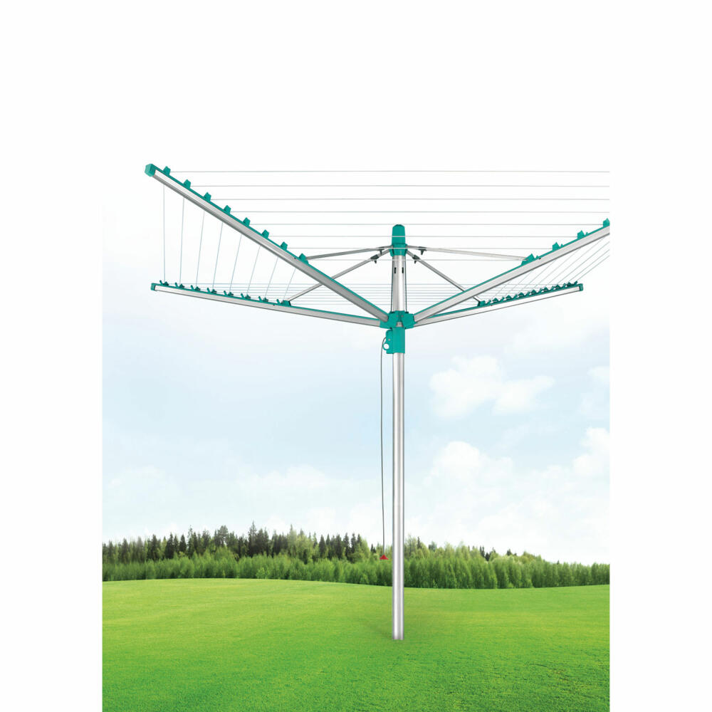 Leifheit Wäscheschirm LINOMATIC V 400, Wäschespinne, Wäschetrockner, Wäscheständer, 85210