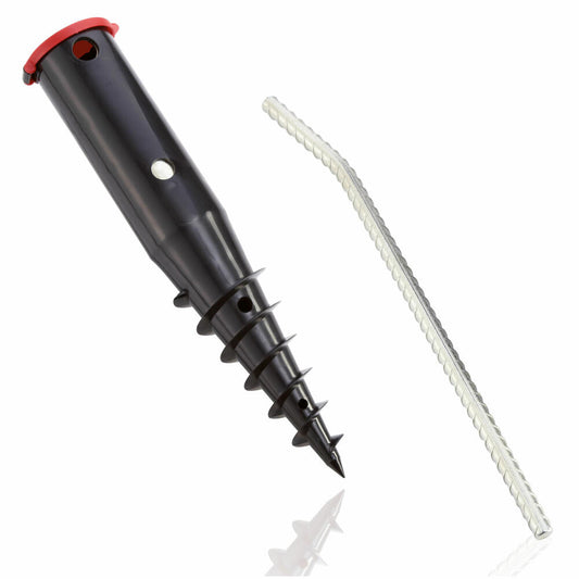 Leifheit Bodendübel mit Eindrehstange, Verankerung, Halterung für Wäscheschirm, 85606