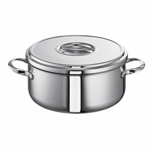 Schulte-Ufer roasting pan Romana i, casserole dish, cooking pot, stainless steel 18/10, 24 cm, 4 L, 6301-24 i