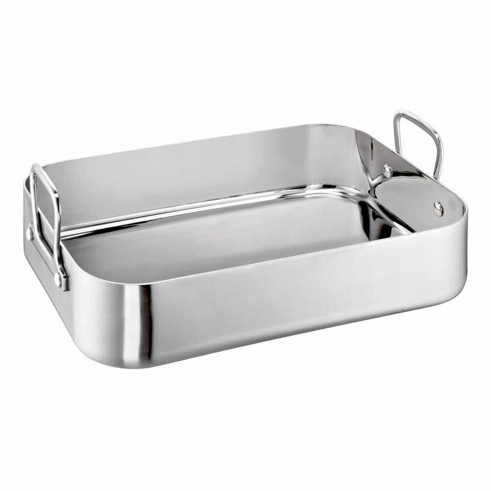 Schulte-Ufer Delicado roasting pan, square roasting pan, casserole dish, stainless steel, 35 x 25 cm, 9790-35 i