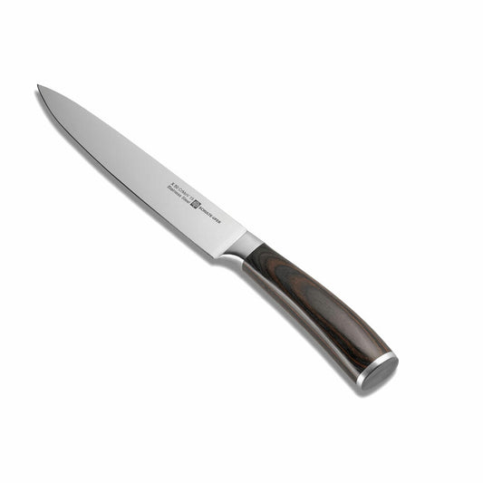 Schulte-Ufer meat knife Riku, kitchen knife, knife, blade steel, laminated wood handle, 61621