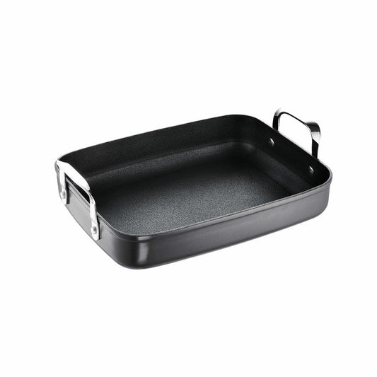 Schulte-Ufer roasting pan Globus i, square roasting pan, aluminum, black, 33 x 24 cm, 1741-33 i