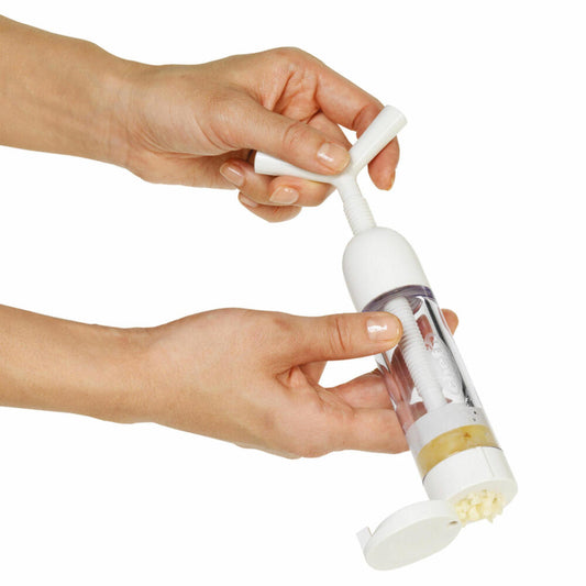 Chefn Garlic Machine Knoblauchdrücker, Knoblauch Drücker, Knoblauchpresse, Küchenhelfer, Kunststoff, Weiß, 19.5 cm, 27440