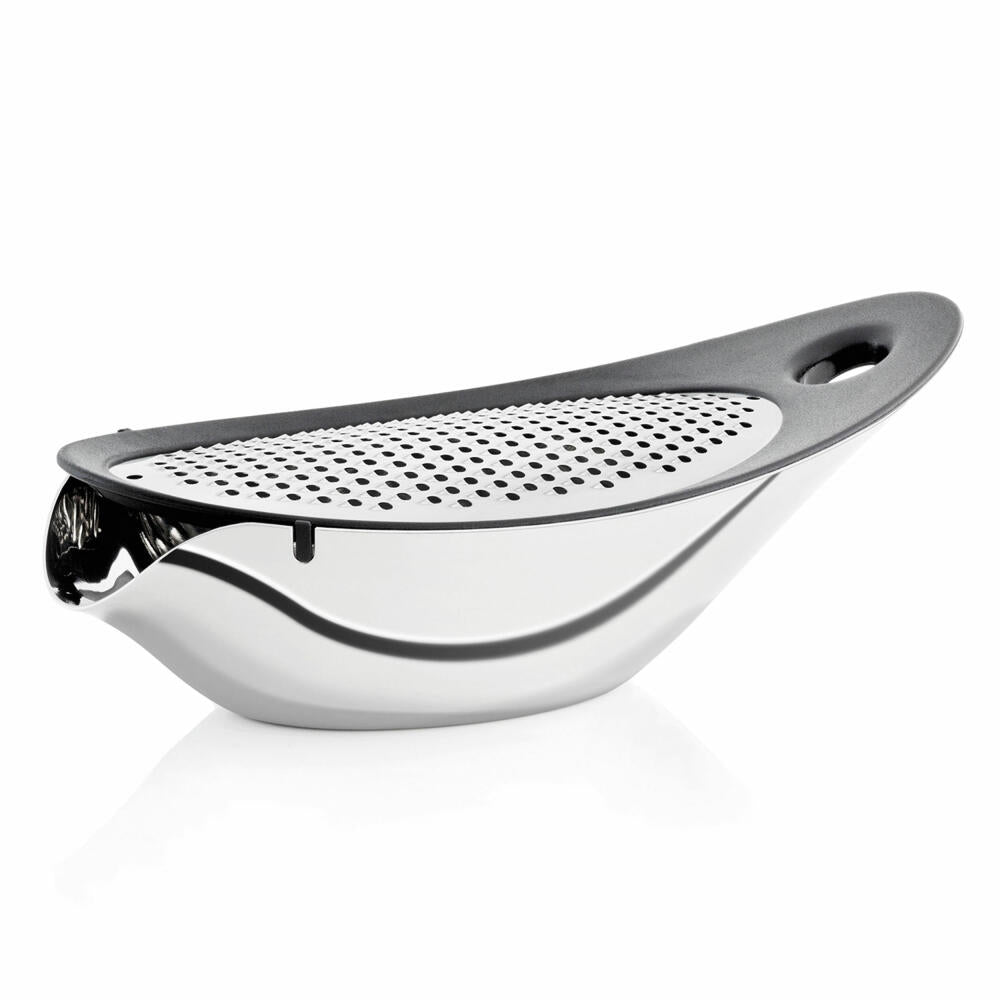 Blomus cheese grater Navetta with drip tray, cheese slicer, kitchen grater, stainless steel / silicone, 63565