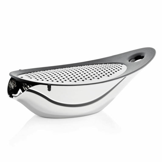 Blomus cheese grater Navetta with drip tray, cheese slicer, kitchen grater, stainless steel / silicone, 63565