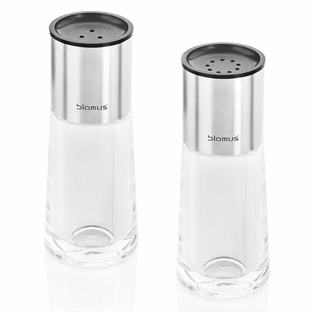 Blomus Salt &amp; Pepper Set Perea, Salt and Pepper Shakers, Stainless Steel / Acrylic Glass, 63567