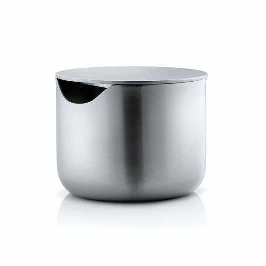 Blomus Basic sugar bowl, with stainless steel lid, sugar bowl, sugar container, sugar bowl, stainless steel, 100 ml, 63621