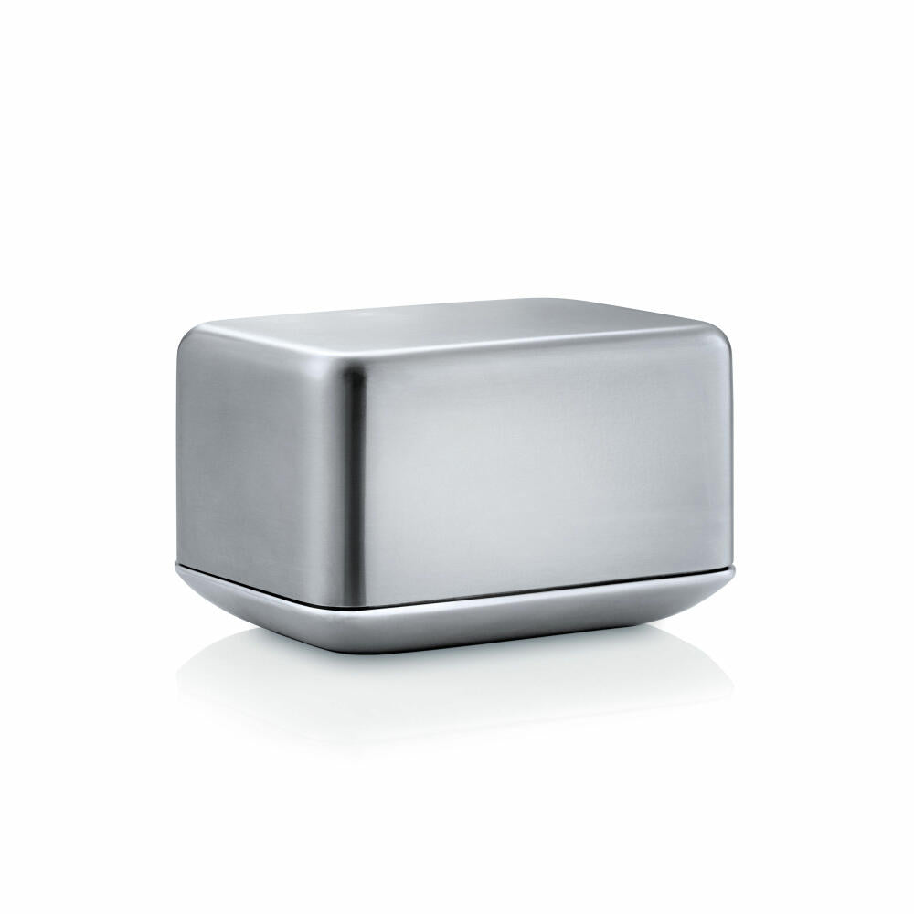 Blomus Basic Butter Dish, Small, Butter Dish, Butter Container, Stainless Steel, for 125 g Butter, 63637