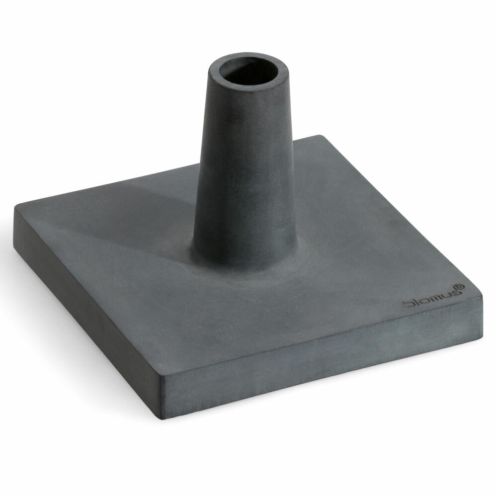 Blomus Fackelständer Baso, passend für alle Gartenfackeln mit Holzstab, Polystone, 26x26 cm, 65046