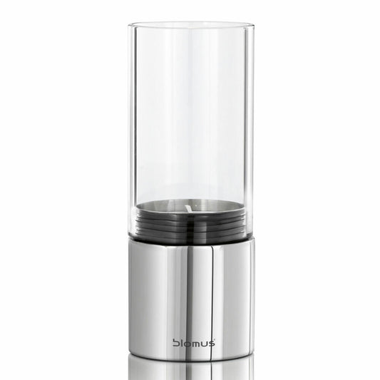 Blomus lantern tealight holder Faro, for tealights, glass / polished stainless steel, 65091