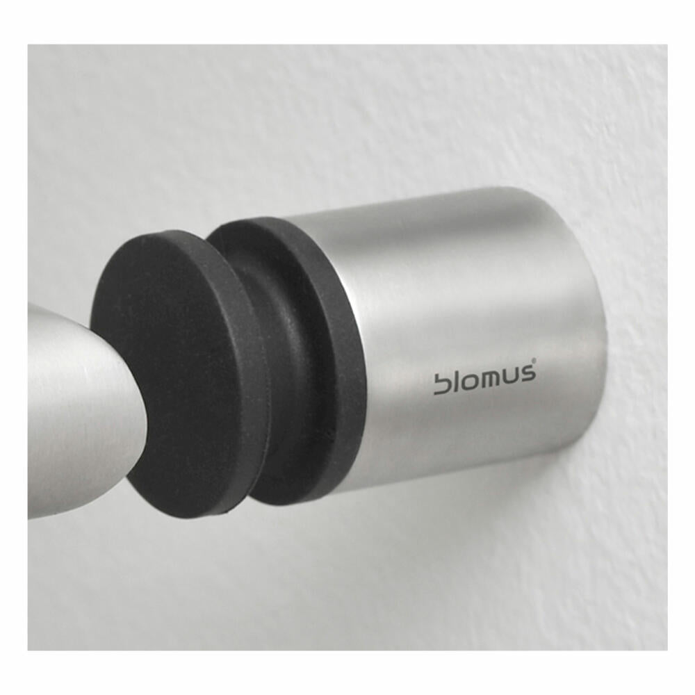 Blomus Wandtürstopper Entra, Türstopper, Türpuffer, Edelstahl / Kunststoff, 4 cm, 65353