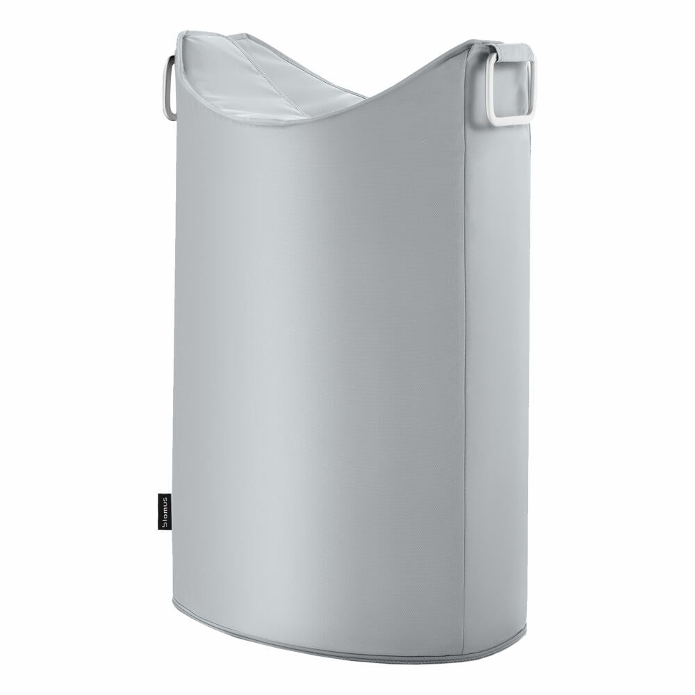 Blomus Frisco laundry collector, laundry basket, laundry box, laundry chest, aluminum, gray, 66.5 cm, 65387