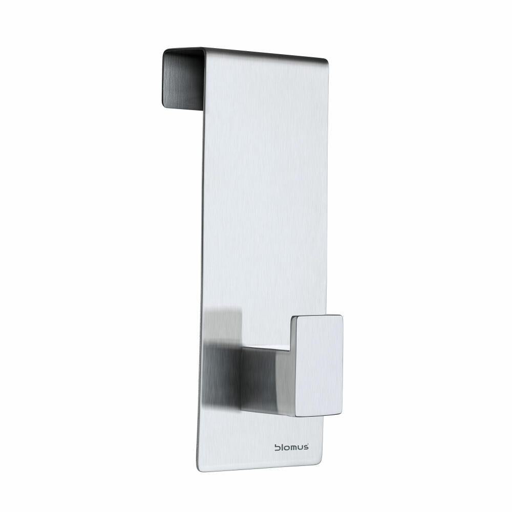 Blomus Menoto door hook set, set of 3, coat hooks, coat hooks, hooks, matt stainless steel, H 12 cm, 65411