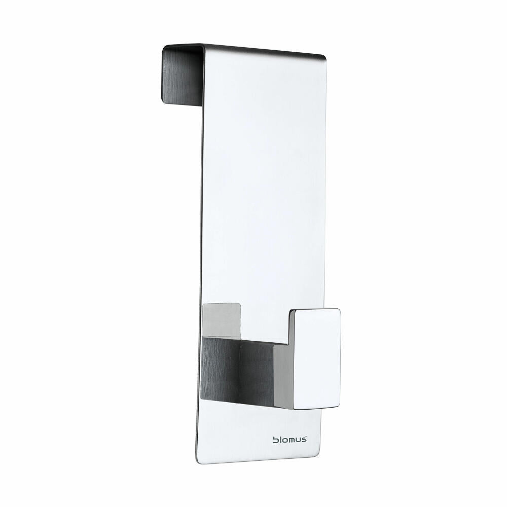 Blomus Menoto door hook set, set of 3, coat hooks, coat hooks, hooks, polished stainless steel, H 12 cm, 65412