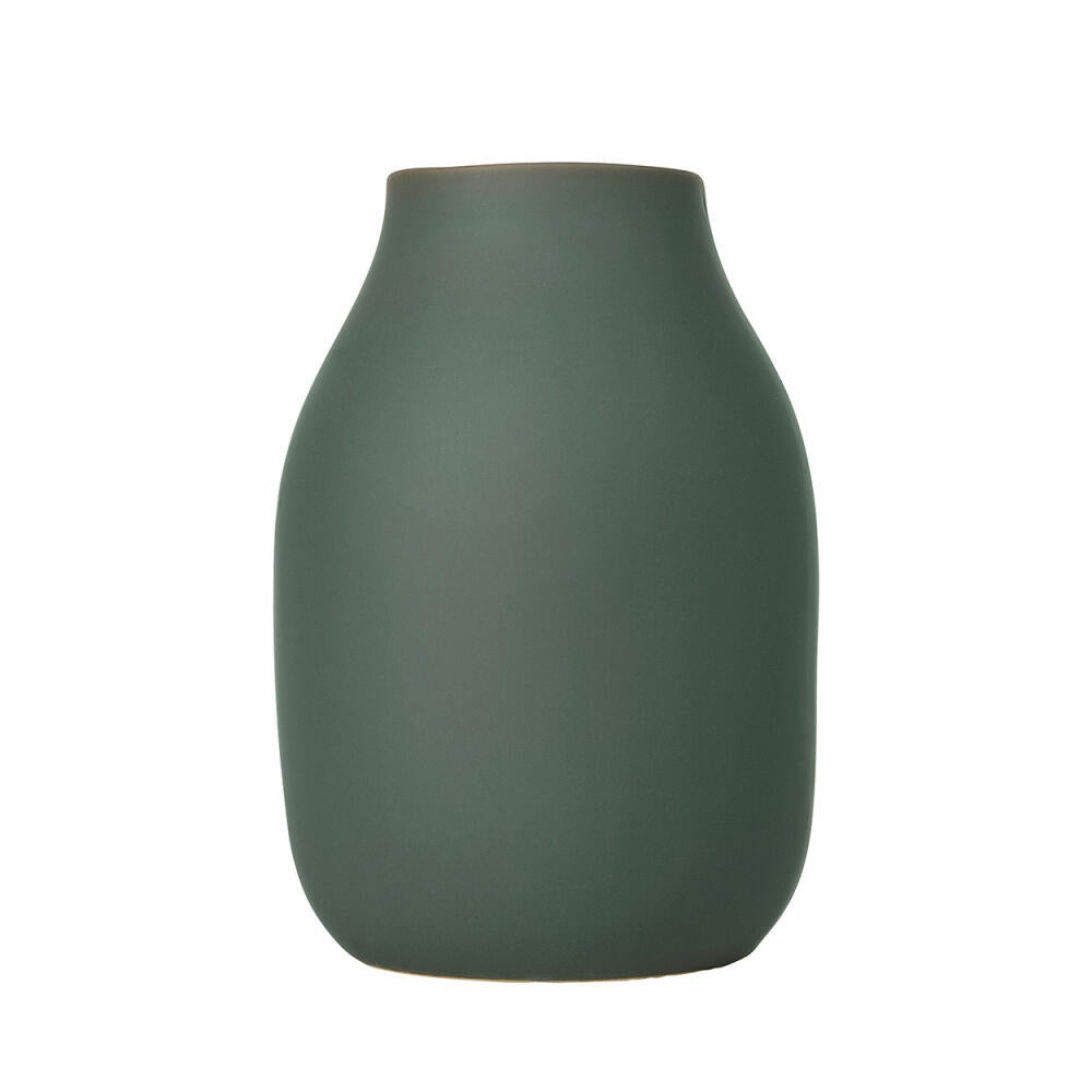 blomus COLORA Vase, Blumenvase, Dekovase, Porzellanvase, Porzellan, Agave Green, H 20 cm, 65704