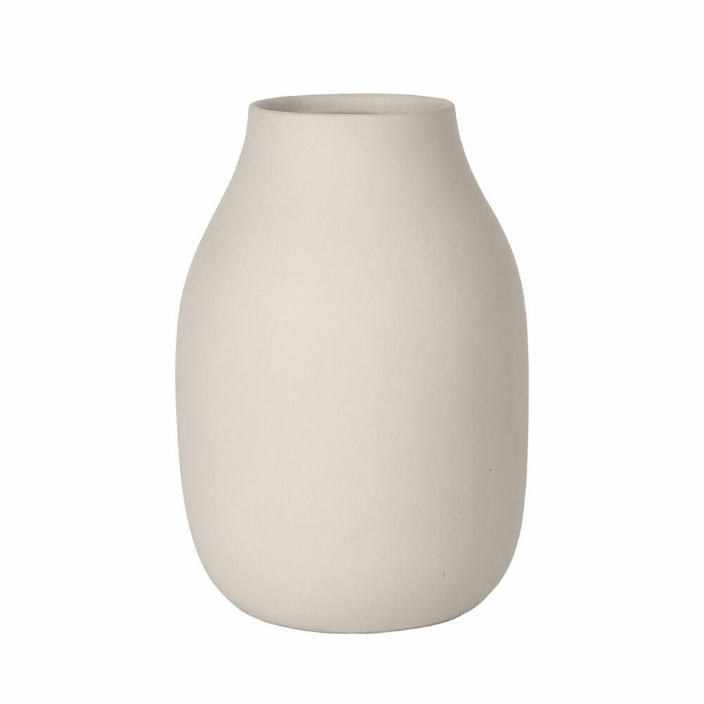 blomus COLORA vase, flower vase, decorative vase, porcelain vase, porcelain, moonbeam, H 20 cm, 65705