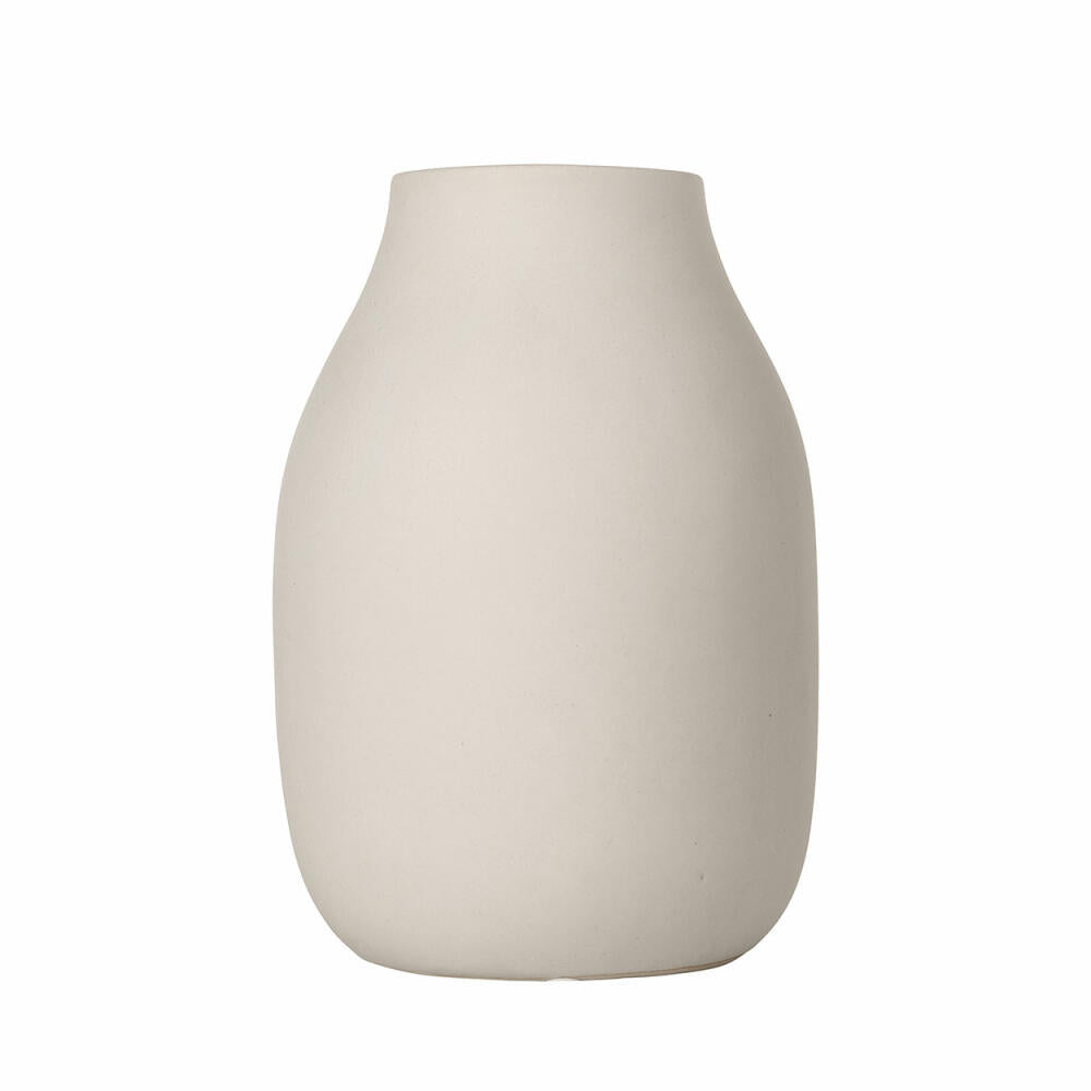 blomus COLORA vase, flower vase, decorative vase, porcelain vase, porcelain, moonbeam, H 20 cm, 65705