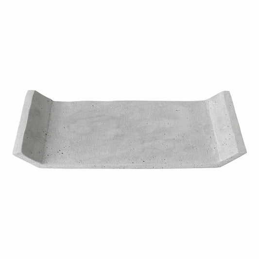 Blomus MOON decorative shelf, shelf, decorative tray, tray, polystone, light grey, 30 x 20 cm, 65771
