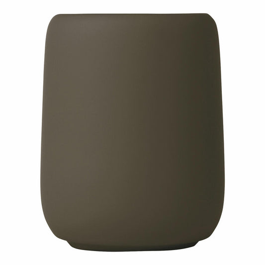 Blomus SONO Zahnputzbecher, Mundbecher, Zahnbürstenbecher, Keramik, Silikon, Tarmac, 69156