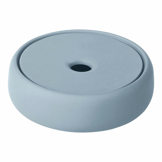 Blomus SONO storage box, jar, organizer, ceramic, silicone, ashley blue, 69177