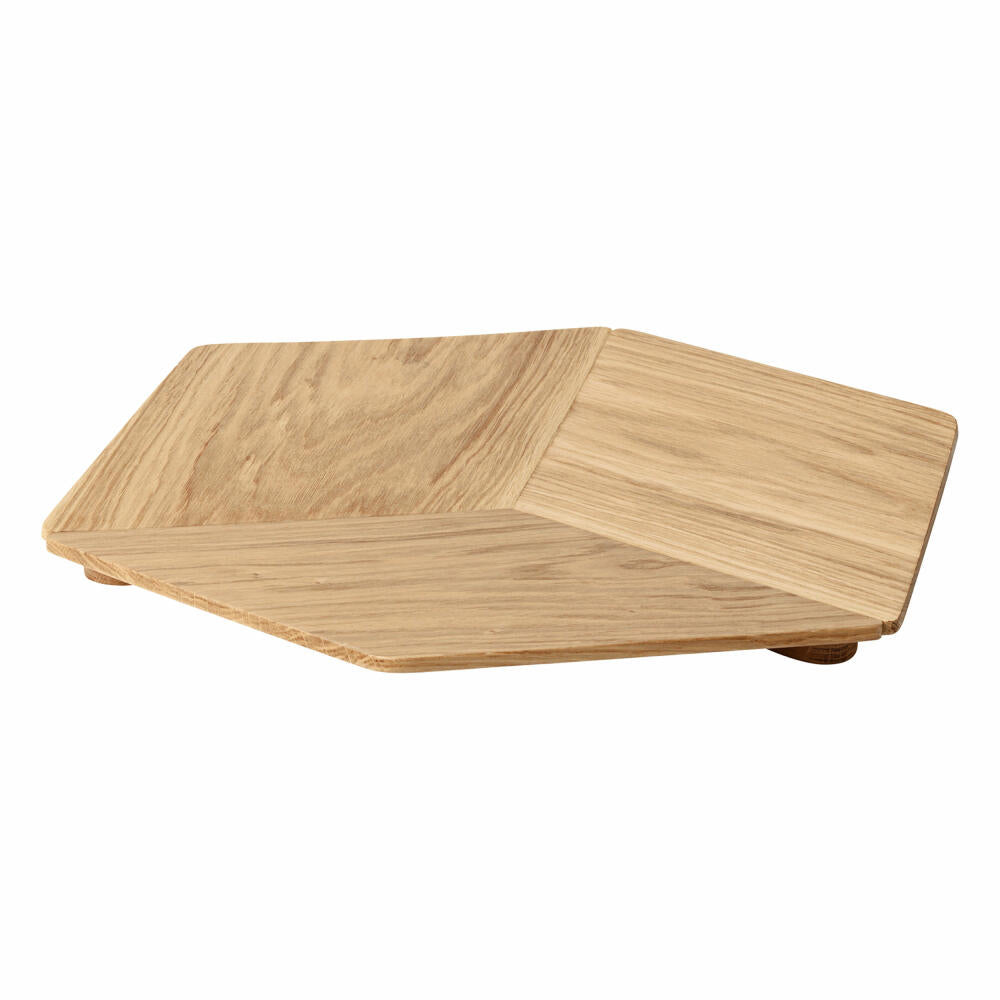 Blomus HEXA bowl, bowl, small bowl, oak, light brown, 38.9 x 34.4 cm, 64056