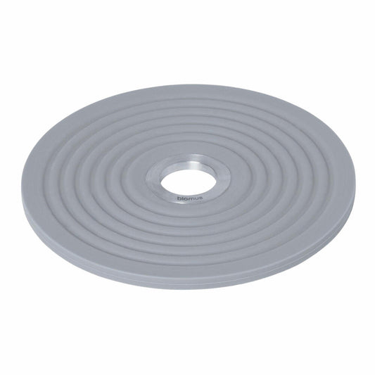 Blomus coaster OOLONG, jug coaster, matt stainless steel, silicone, sharkskin, 64077