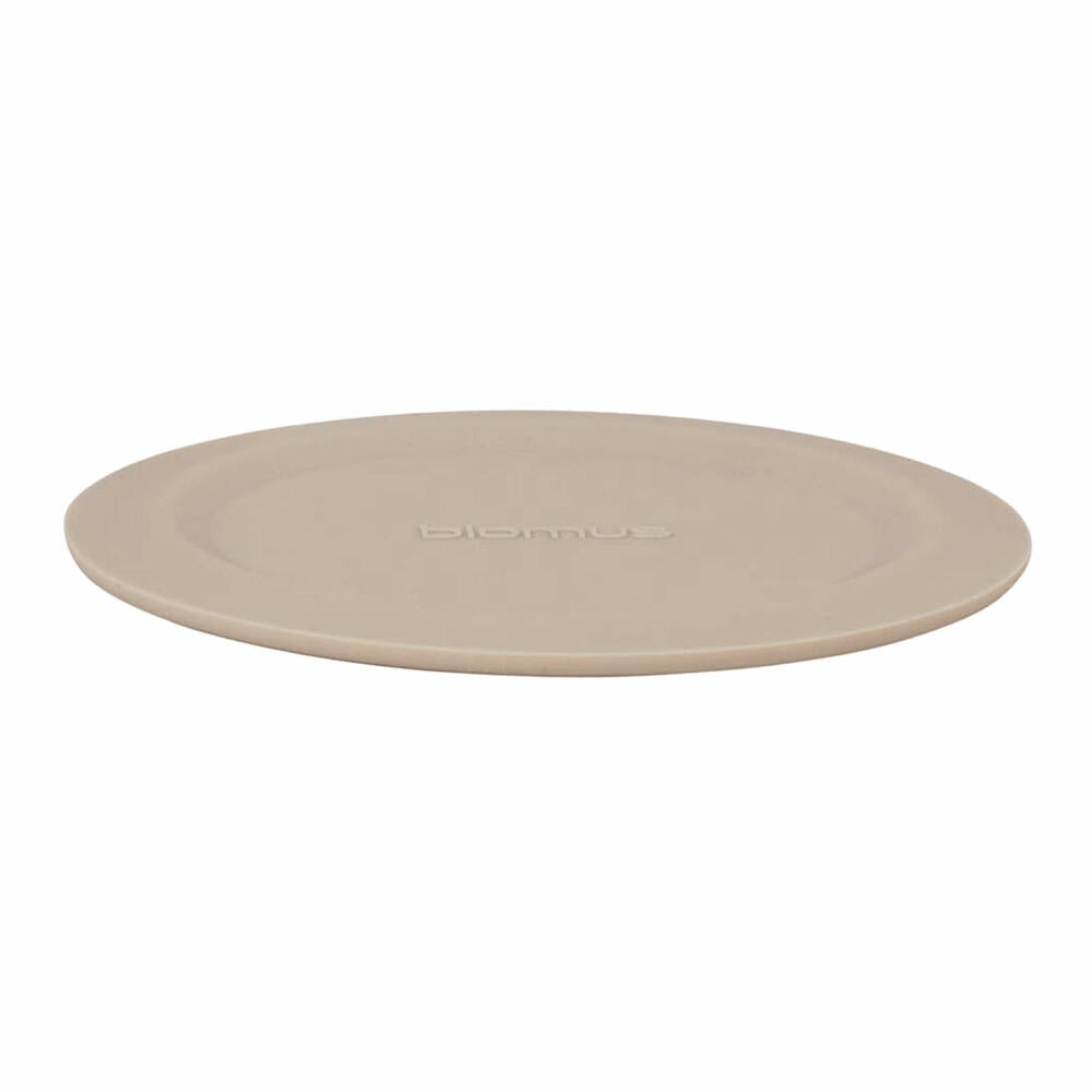 Blomus Set of 6 coasters LARETO, cup coaster, coaster, stainless steel matt, silicone, nomad, 64064