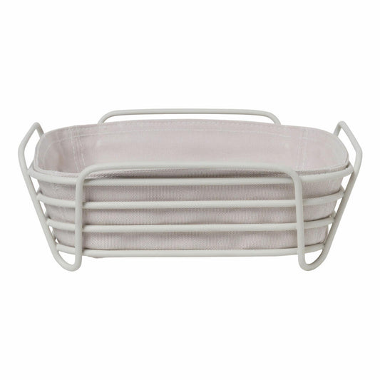Blomus bread basket DELARA, bread basket, pastry basket, powder-coated, cotton, Moonbeam, 64075