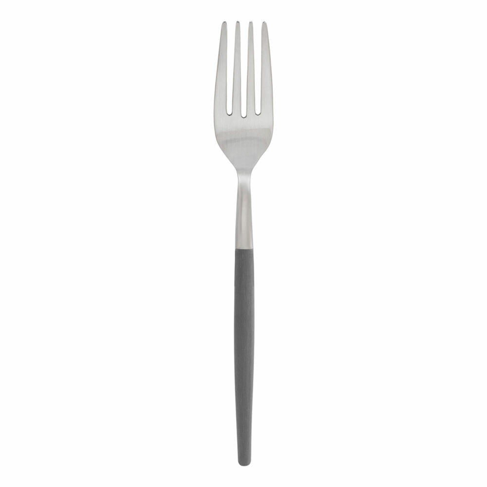 Blomus Gabel Maxime, dinner fork, table fork, cutlery, stainless steel matt, plastic, sharkskin, 64131