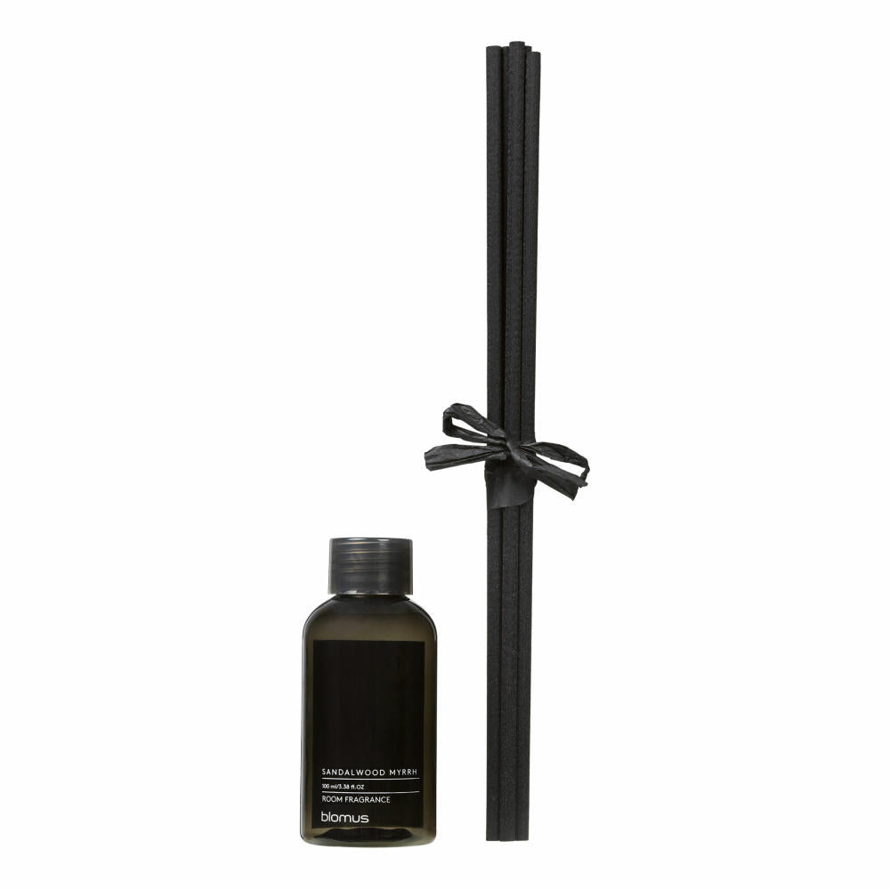 Blomus room fragrance refill set FRAGA sandalwood myrrh, fragrance oil, plastic, black, 100 ml, 69225